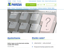 Tablet Screenshot of pardia.fi